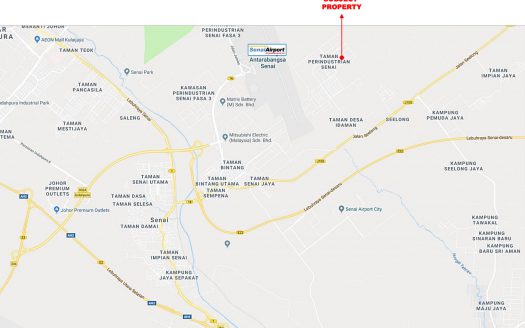 Senai Zoning Industrial Land for Sales