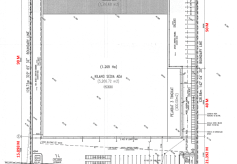 Senai Detached Factory with Open Shade For Sale